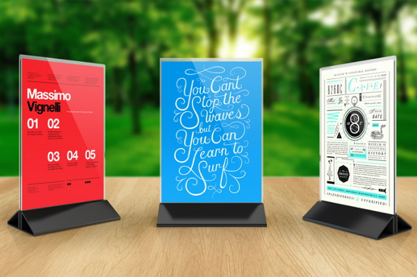 Clean Table Tent Mock up